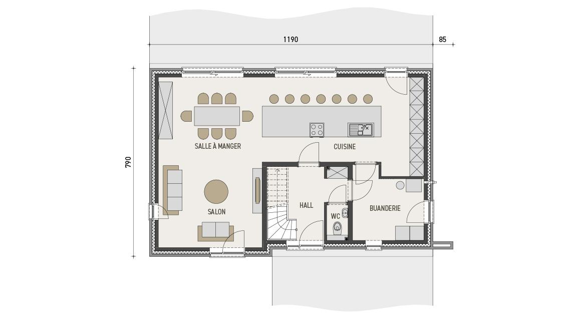 Maison d'inspiration Ecostyle 28